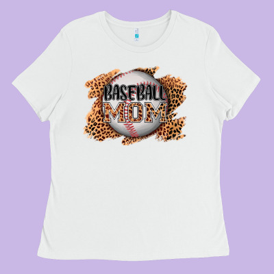 Baseball Mom Ladies Tee Designed By Adodesignshop