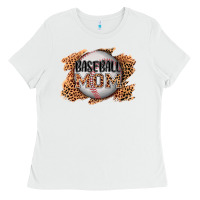 White baseball mom Ladies Tee - AdoDesignShop