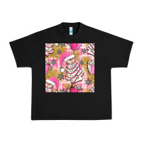 Black christmas cake and pink mug seamless pattern bbs Urban Heavy Tee - BundleAndBundleShop