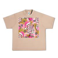 Burro christmas cake and pink mug seamless pattern bbs Urban Heavy Tee - BundleAndBundleShop