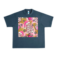 Christmas Cake And Pink Mug Seamless Pattern Bbs Urban Heavy Tee | Teevron