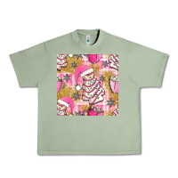 Oil Green christmas cake and pink mug seamless pattern bbs Urban Heavy Tee - BundleAndBundleShop