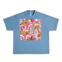 Pebble Blue christmas cake and pink mug seamless pattern bbs Urban Heavy Tee - BundleAndBundleShop