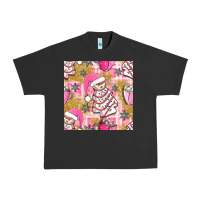 Pigment Black christmas cake and pink mug seamless pattern bbs Urban Heavy Tee - BundleAndBundleShop