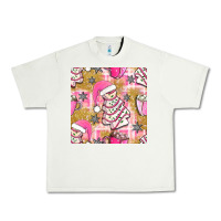 Pistachio christmas cake and pink mug seamless pattern bbs Urban Heavy Tee - BundleAndBundleShop