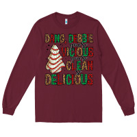 Burgundy dang debbie christmas tree cake Long Sleeve Tee - Jasminsmagicworld