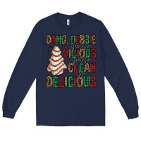 Navy dang debbie christmas tree cake Long Sleeve Tee - Jasminsmagicworld