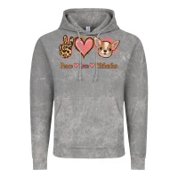 Cloud Rock Peace Love Chihuahua Vintage Hoodie - Jasminsmagicworld