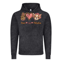 Vintage Black Peace Love Chihuahua Vintage Hoodie - Jasminsmagicworld