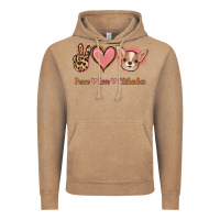 Vintage Coffee Peace Love Chihuahua Vintage Hoodie - Jasminsmagicworld