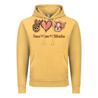 Peace Love Chihuahua Vintage Hoodie | Teevron