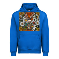 Cobalt bunny Easter Urban Hoodie - CowhideDigitalArt