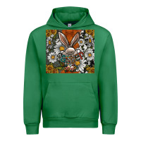 Emerald bunny Easter Urban Hoodie - CowhideDigitalArt