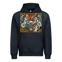 Navy bunny Easter Urban Hoodie - CowhideDigitalArt