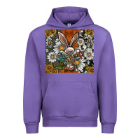 Tulip bunny Easter Urban Hoodie - CowhideDigitalArt
