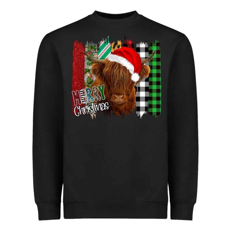 Merry Christmas Cow Heavyweight Sweatshirt by Bettercallsaul | Teevron