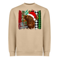 Mushroom Merry Christmas Cow Heavyweight Sweatshirt - Bettercallsaul
