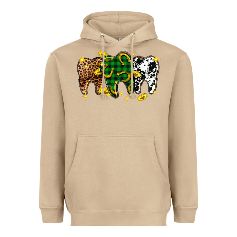 St. Patrick's Day Dental Heavyweight Hoodie by OliviaCreatesArt | Teevron