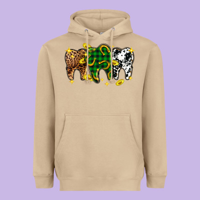 St. Patrick's Day Dental Heavyweight Hoodie Designed By Oliviacreatesart
