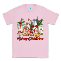 Bubblegum Pink santa fuel merry christmas Classic Tee - MaliasSmallBusiness