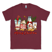 Burgundy santa fuel merry christmas Classic Tee - MaliasSmallBusiness