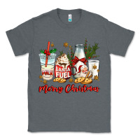 Charcoal Heather santa fuel merry christmas Classic Tee - MaliasSmallBusiness