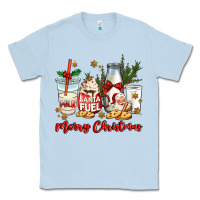 Dusty Blue santa fuel merry christmas Classic Tee - MaliasSmallBusiness