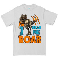 Dove Grey i'm one hear me roar dinosaur birthday Premium Tee - LillyAllenDesigns