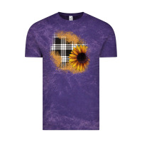 Cloud Purple sunflower christmas patch Vintage Tee - JahusDesignShop