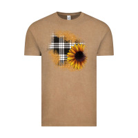Vintage Coffee sunflower christmas patch Vintage Tee - JahusDesignShop