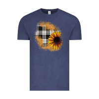 Vintage Denim sunflower christmas patch Vintage Tee - JahusDesignShop