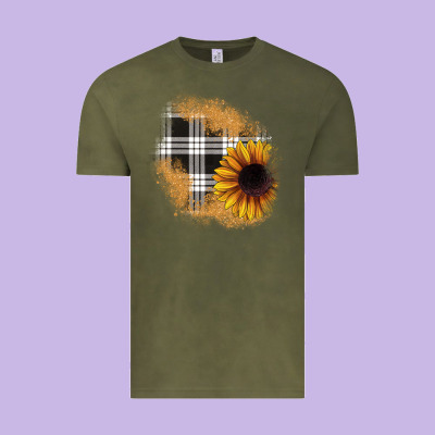 Sunflower Christmas Patch Vintage Tee Designed By Jahusdesignshop