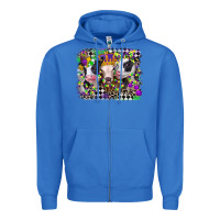 True Royal mardi gras heifers Zipper Hoodie - CowGirlArtShop