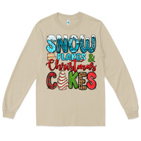 Mushroom snow flakes and Christmas cakes Long Sleeve Tee - Jasminsmagicworld