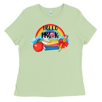 Matcha back to school hello pre k Ladies Tee - AdoDesignShop