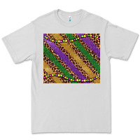 Dove Grey mardi gras leopard glitter bead Premium Tee - BarkalooDesign