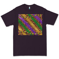 Plum mardi gras leopard glitter bead Premium Tee - BarkalooDesign