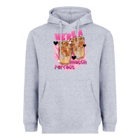 Heather Grey We're a perfect match Valentine's Day Heavyweight Hoodie - FaDigitalArtStudio
