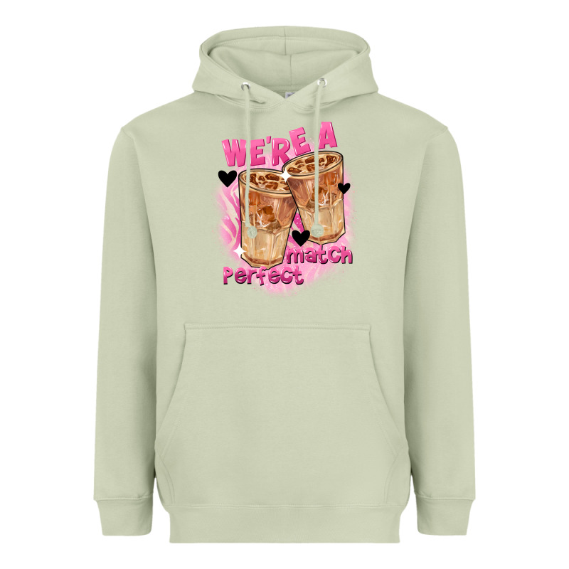We're A Perfect Match Valentine's Day Heavyweight Hoodie by FaDigitalArtStudio | Teevron