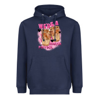 Navy We're a perfect match Valentine's Day Heavyweight Hoodie - FaDigitalArtStudio