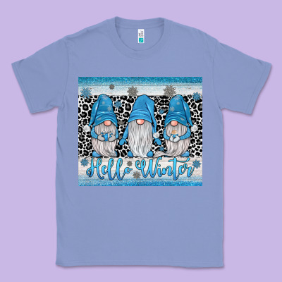 Hello Winter Gnome Classic Tee Designed By Jahusdesignshop