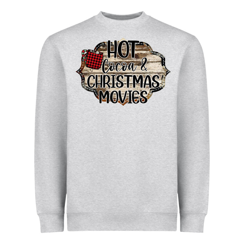 Hot Cocoa And Christmas Movies Heavyweight Sweatshirt by Bettercallsaul | Teevron