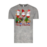 Cloud Rock Merry Christmas wine and cocktails Vintage Tee - NancyCooperArtShop