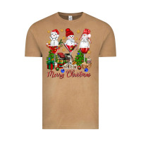 Vintage Camel Merry Christmas wine and cocktails Vintage Tee - NancyCooperArtShop