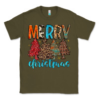 Army Green merry christmas trees Classic Tee - MaliasSmallBusiness
