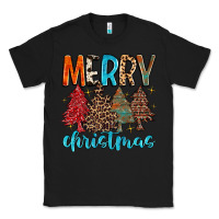 Black merry christmas trees Classic Tee - MaliasSmallBusiness