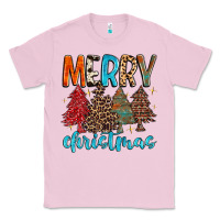 Bubblegum Pink merry christmas trees Classic Tee - MaliasSmallBusiness