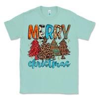 Seafoam merry christmas trees Classic Tee - MaliasSmallBusiness