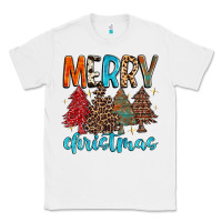 White merry christmas trees Classic Tee - MaliasSmallBusiness