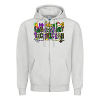 Dove Grey medical laboratory technician mardi gras Zipper Hoodie - CowGirlArtShop